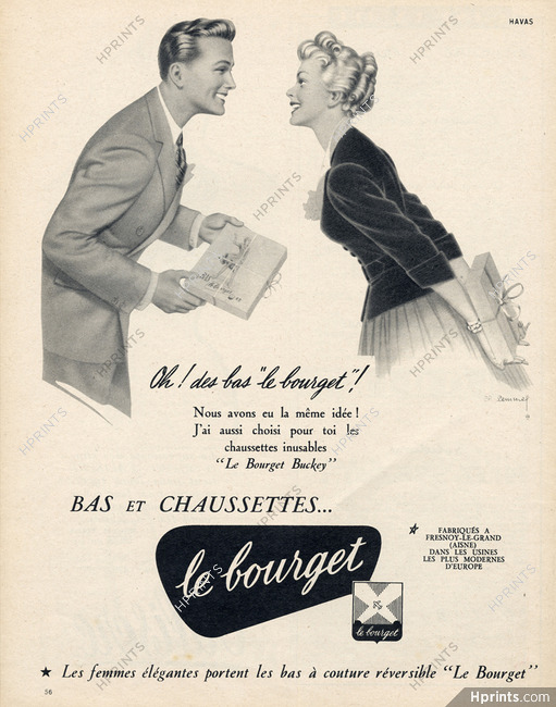 Le Bourget (Hosiery, Stockings) 1953 Charles Lemmel