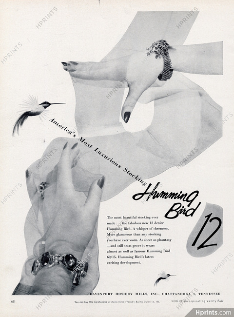 Humming Bird (Hosiery, Stockings) 1953
