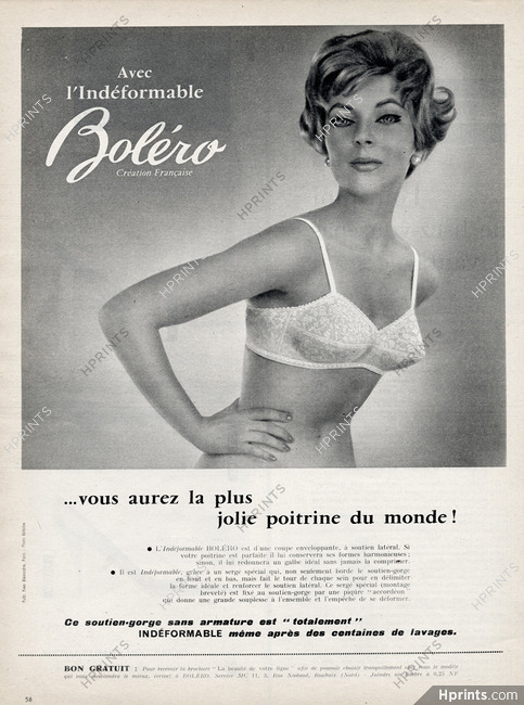 Boléro 1960 Bra — Advertisement