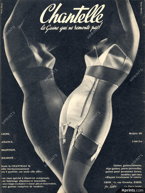 Chantelle (Lingerie) 1965 — Advertisement