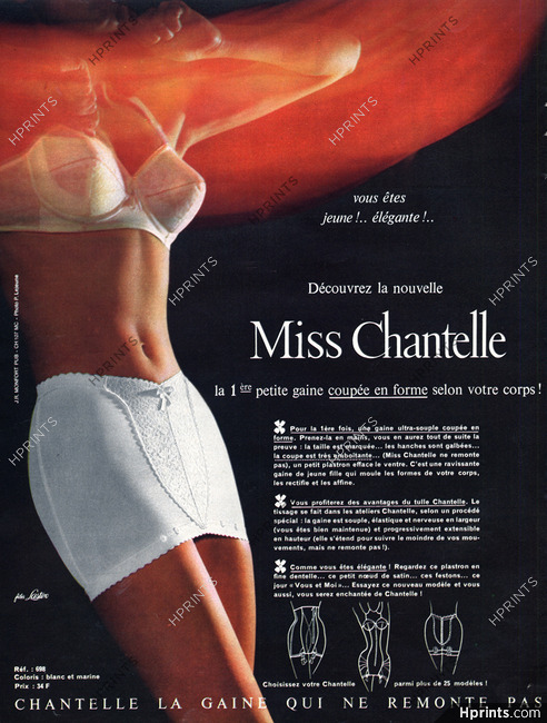 Chantelle (Lingerie) 1963 Photo Patrick Lejeune