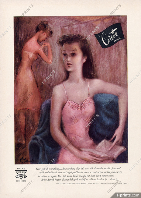 Corette (Lingerie) 1943 Mc Cullough, Nightgown