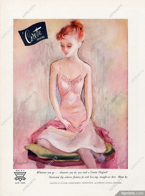 Corette (Lingerie) 1944 Nightgown, Mc Cullough