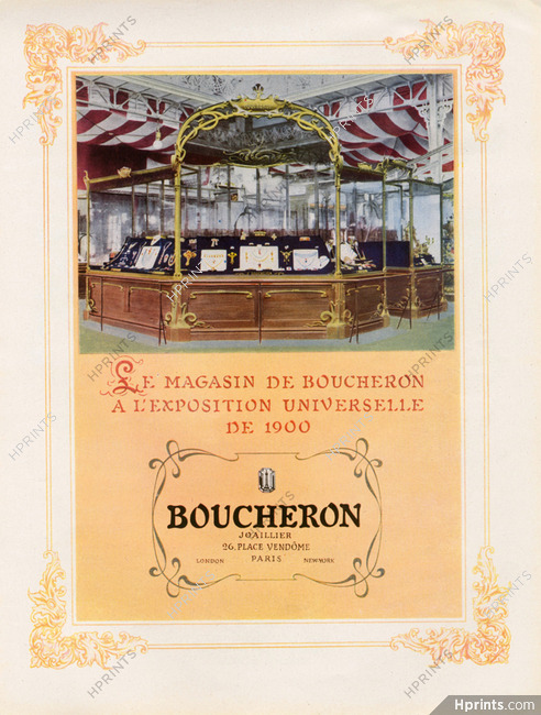 Boucheron 1950 "Exposition Universelle de 1900" Shop Window