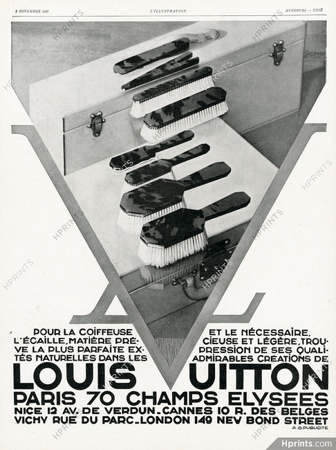 Louis Vuitton 1929 Hairbrush, Necessary in Tortoiseshell, Signé Sauzanneau