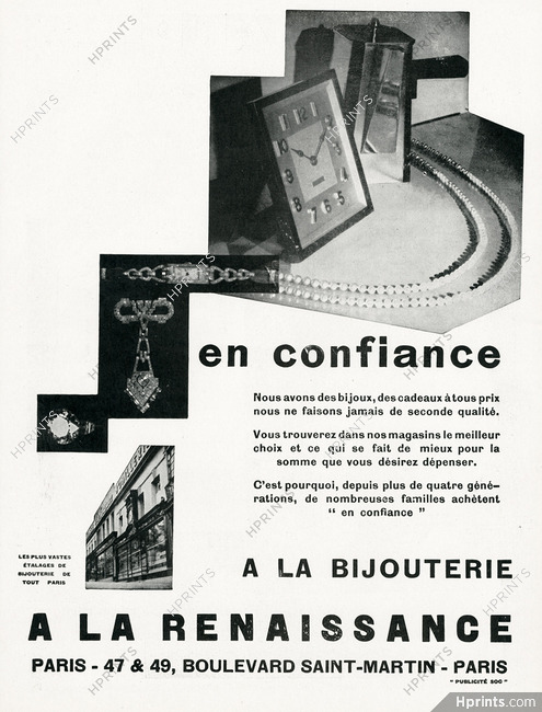 A La Renaissance - Ernest Lévi (Jewels) 1929