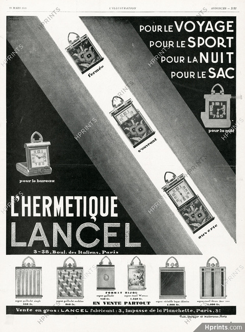 Lancel (Department Store) 1929 Hermétique, Watch