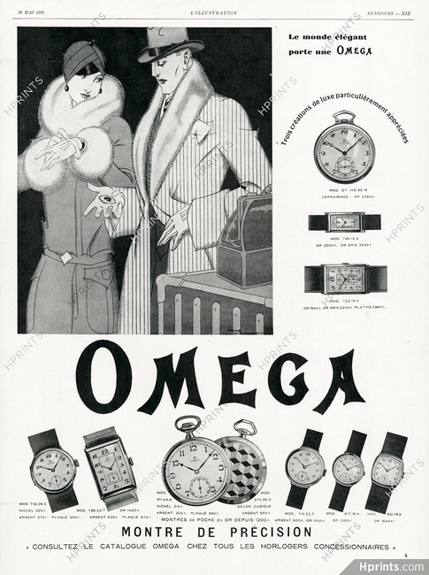 Omega 1928 René Vincent, Elegant Parisienne
