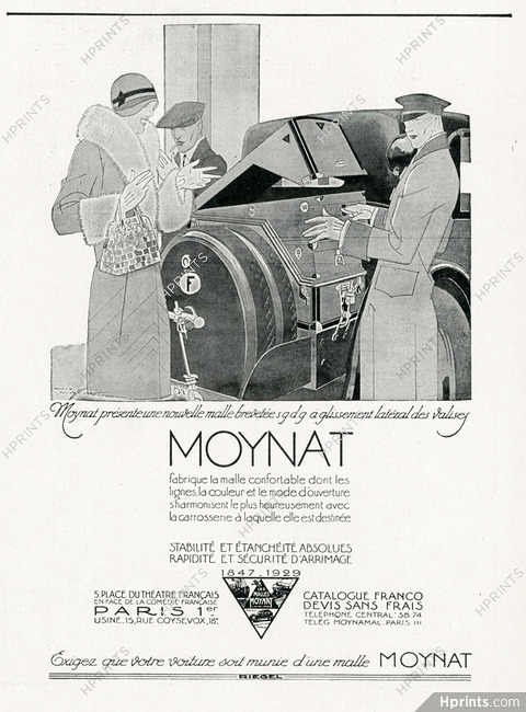 Moynat 1929 Trunks, René Vincent