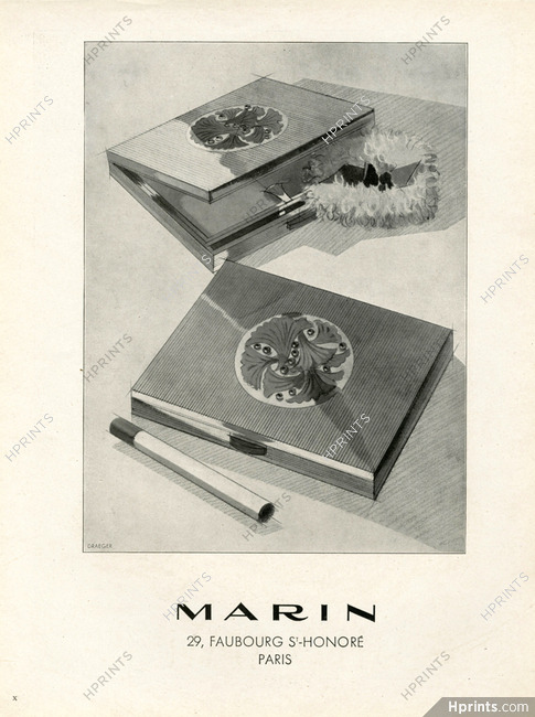 Marin (Silversmith) 1945 Cigarettes Box