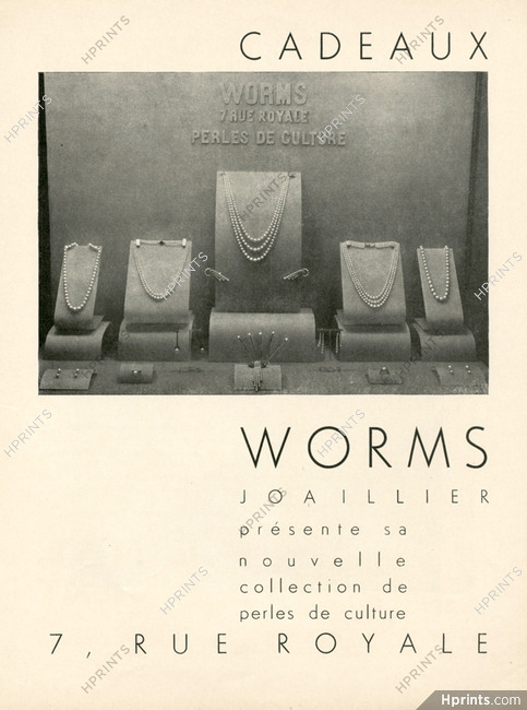 Worms (Jewels) 1935 Pearls