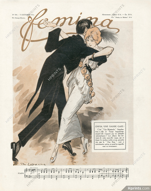 De Losques 1913 Tango Dancers