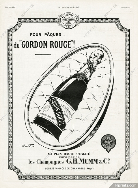 Mumm (Champain) 1922 Cordon Rouge, E. Virtel