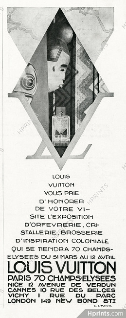 Louis Vuitton 1930 Exposition d'orfèvrerie, cristallerie, brosserie d'inspiration coloniale...