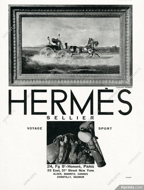 Hermès Sellier 1930 Voyage, Sport, Calèche