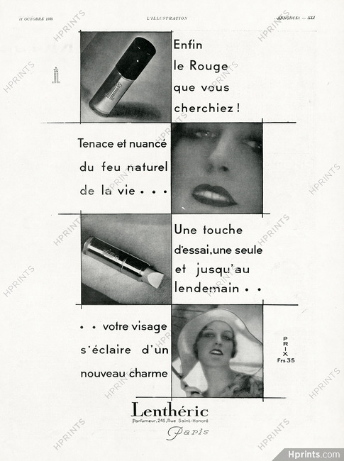 Lenthéric (Cosmetics) 1930 Lipstick