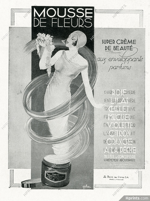 La Reine des Crèmes 1930 Mousse de Fleurs, Pla, Lesquendieu