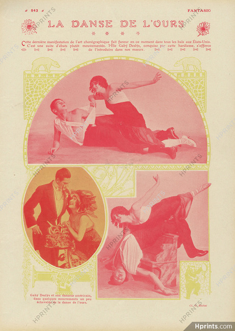Gaby Deslys 1912 "La danse de l'ours"