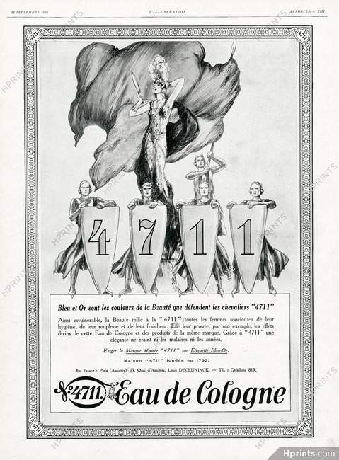 N°4711 Glockengasse - Eau De Cologne 1929 Chevaliers 4711