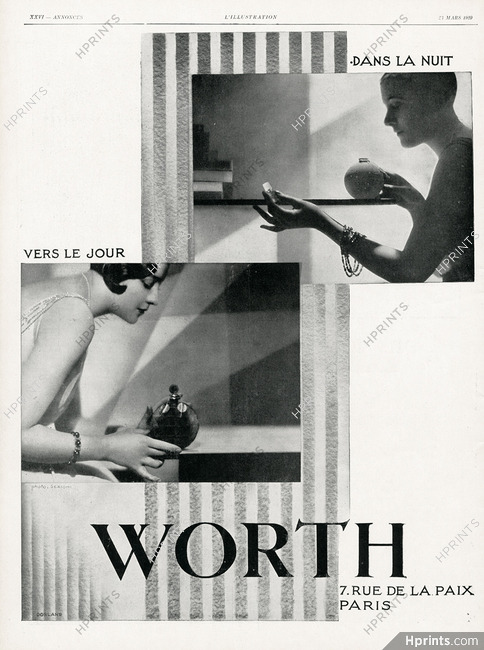 Worth (Perfumes) 1929 Vers Le Jour, Dans La Nuit, Photo Scaioni