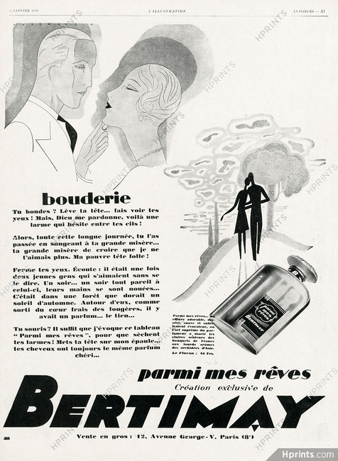 Bertimay (Perfumes) 1929 Bouderie, Henri Mercier