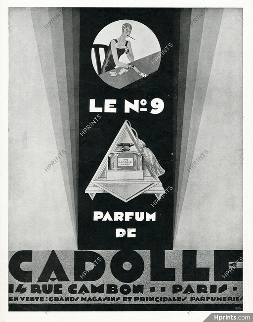 Cadolle (Perfumes) 1929 Le N°9, Playing Cards