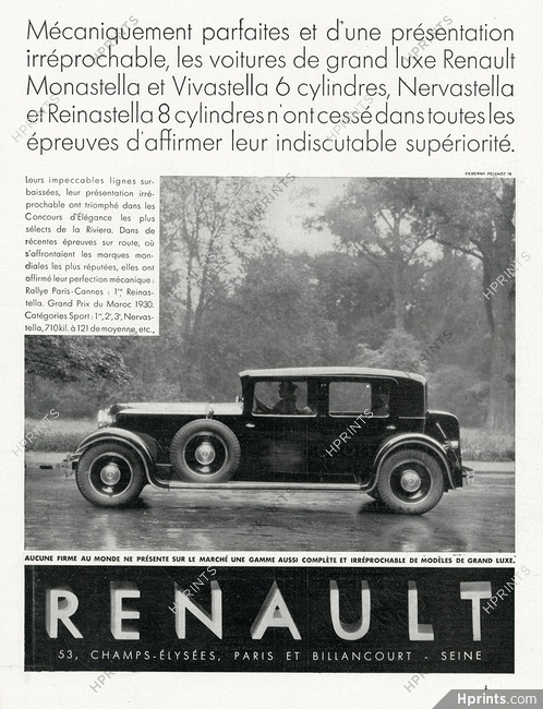 Renault 1930 Photo Deberny Peignot