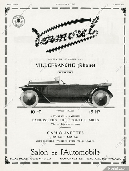 Vermorel (Automobiles) 1922 Villefranche