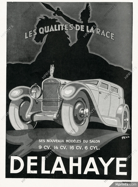 Delahaye 1929 Les Qualités de la Race, Fell, Riegel