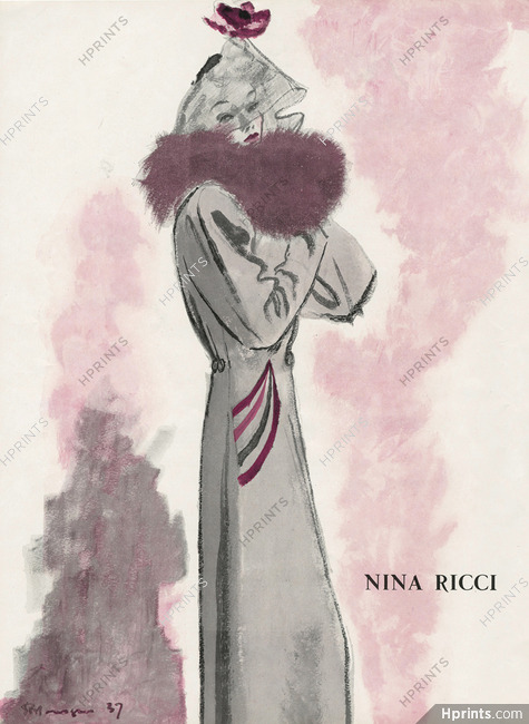 Nina Ricci 1937 Winter Coat, Fur, Pierre Mourgue