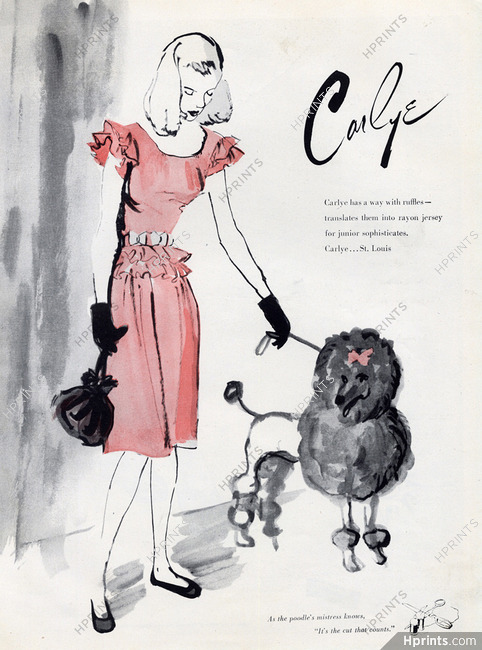 Carlye (Couture for Junior) 1946 Poodle