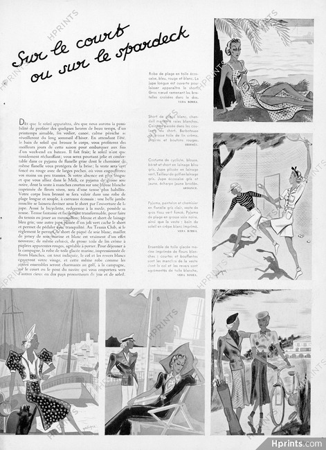Véra Boréa, Hermès, Ardanse 1937 Beachwear, Georges Deligne
