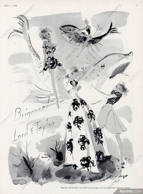 Lord and Taylor (Couture) 1940 Summer Dress
