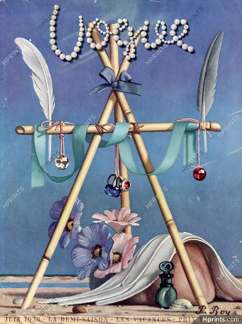 Pierre Roy 1938 Vogue Cover, Surrealism
