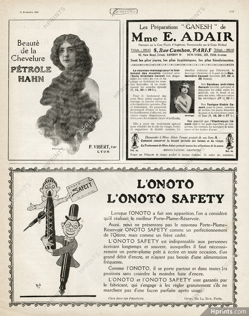 Onoto 1913 Mich, Safety