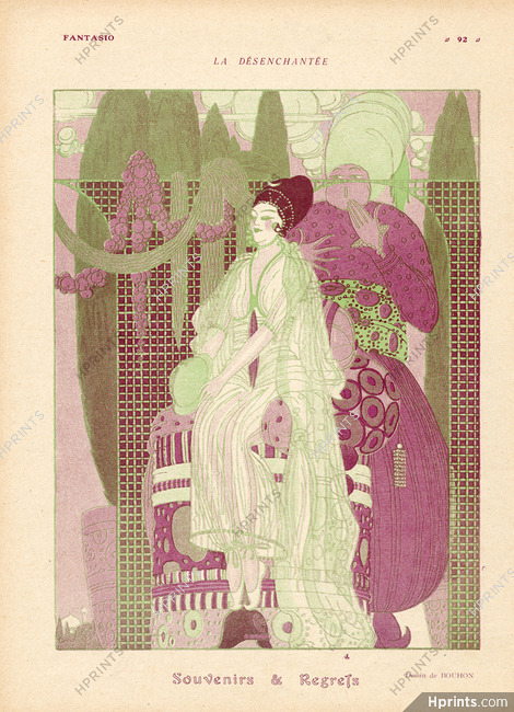Bouhon 1918 "La Désenchantée" Oriental Costume, Harem, Eunuch