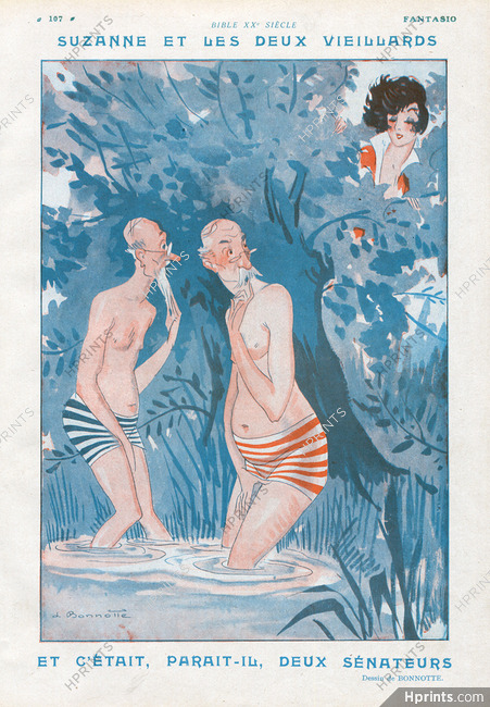 Léon Bonnotte 1924 Suzanne et les deux viellards