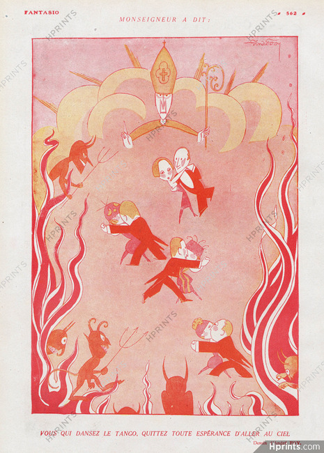 André Foy 1920 Tango Dancers, Devil