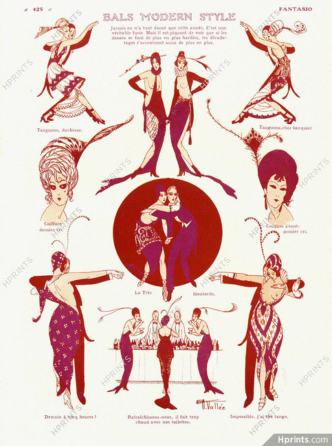 Bals Modern Style, 1914 - Armand Vallée Dancers, Tango