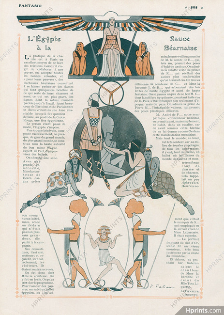 L'Egypte à la sauce Béarnaise, 1914 - Fabiano, Texte par Le Danseur Inconnu