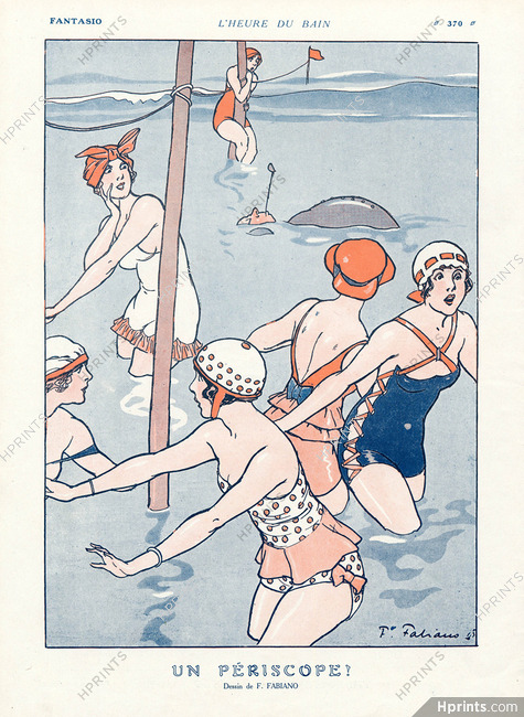Un Périscope !, 1915 - Fabiano Bathing Beauties