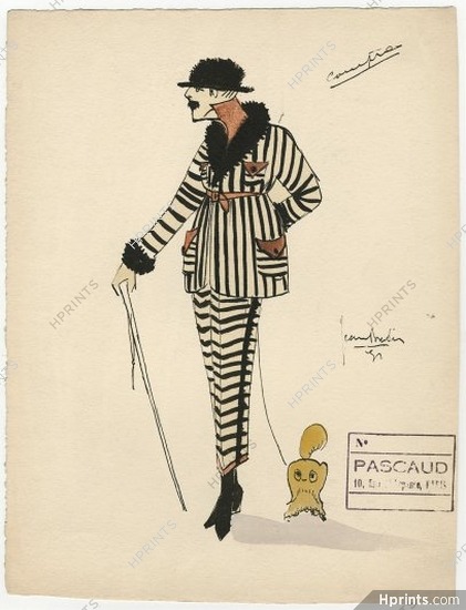 Jean Bradin 1920s, Original Costume Design, Men's Clothing