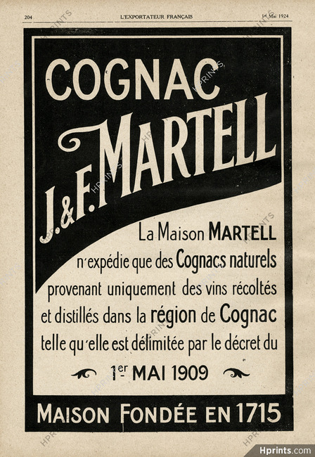 Martell (Brandy, Cognac) 1924