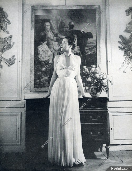 Willy Maywald 1947 Madeleine Vionnet, Evening Gown