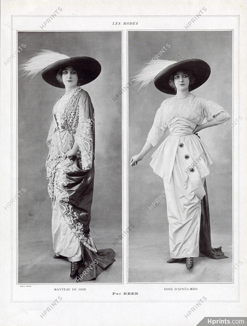 Beer 1912 Evening coat and Aternoon dress, Photos Talbot