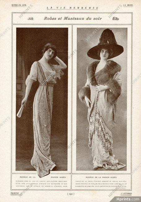 Maison Agnès - Madame Havet 1911 Evening Dress & Evening Coat