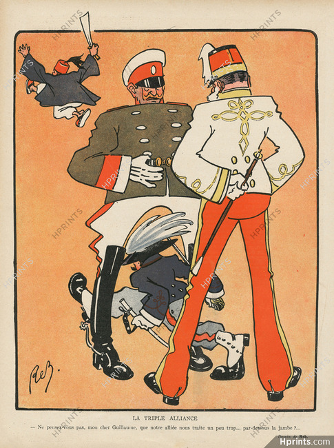 René Reb 1912 "La Triple Alliance" Guillaume, Military