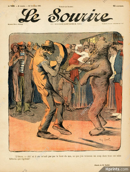 Eugène Cadel 1901 Le Montreur d'Ours, Bear-leader