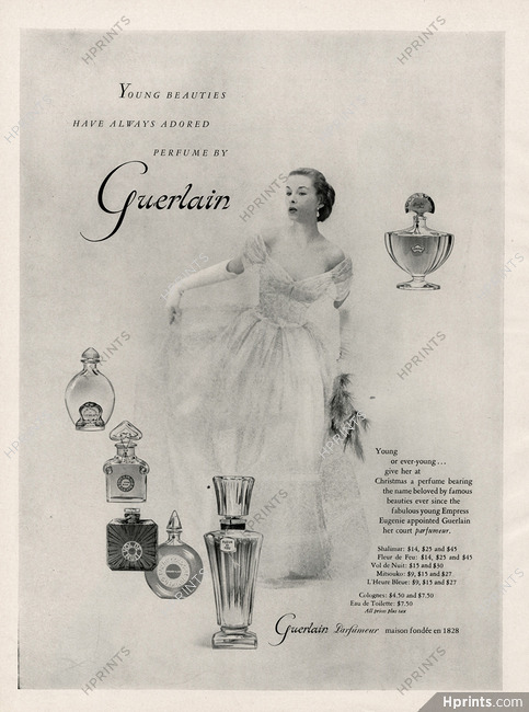 Mitsouko (Guerlain), Perfumes — Vintage original prints