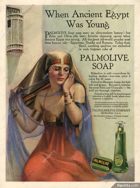Palmolive 1918 Palm and Olive Ancient Egypt